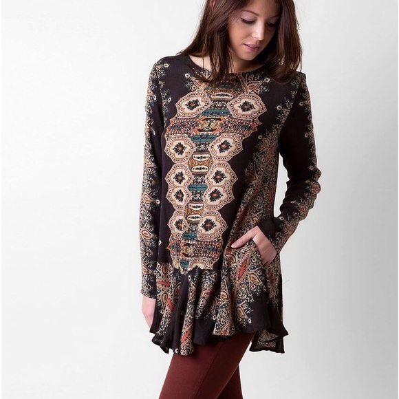 FREE PEOPLE Tunic / Dress, Medium, Open Back Cutout - Picture 1 of 5